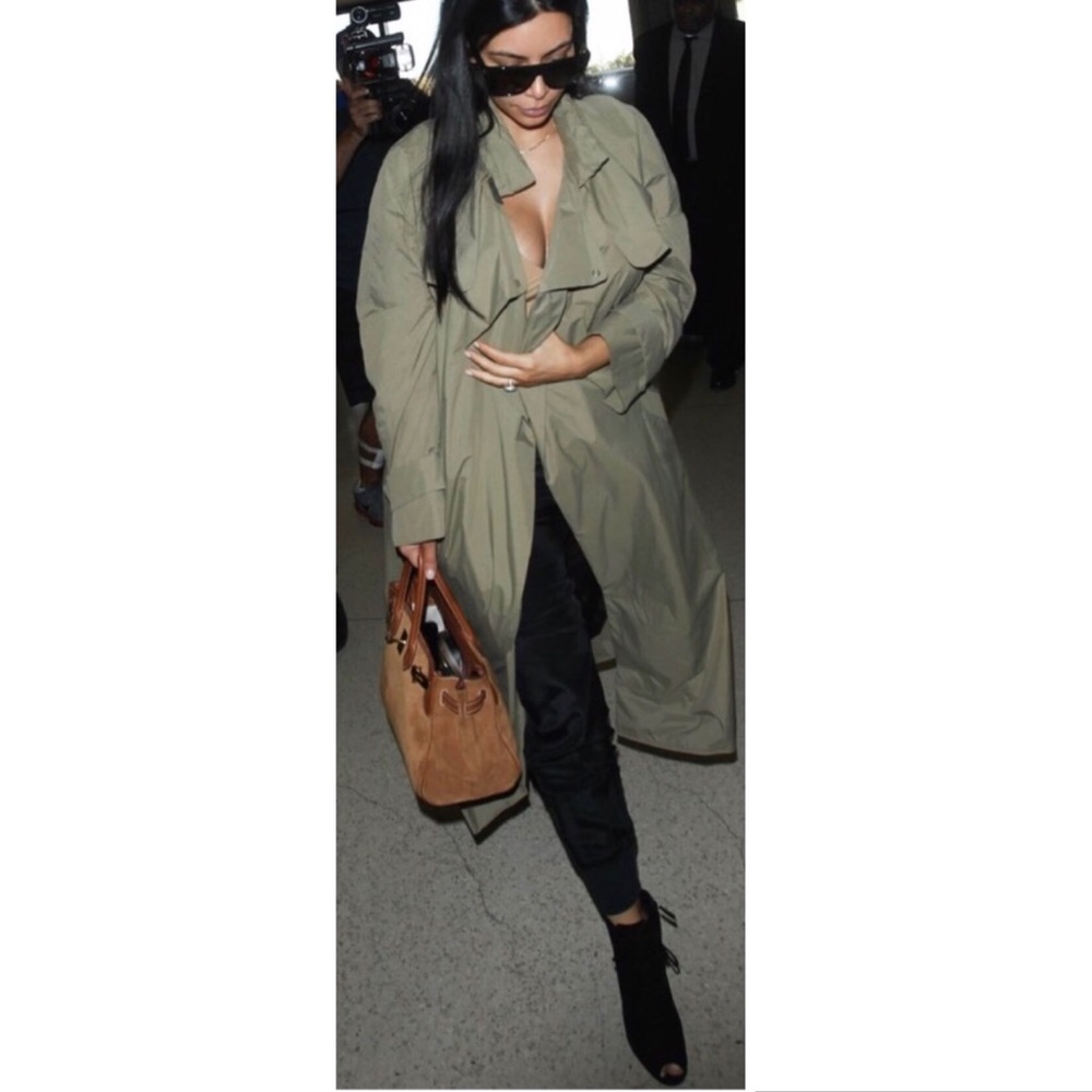 SAINT LAURENT Vintage Military Trench Coat Duster